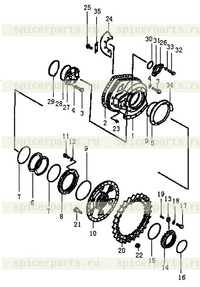 Корпус бортового редуктора и звездочки Корпус бортового редуктора и звездочки